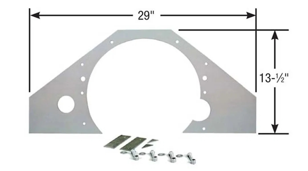 C4031 – COMP.ENG/MOR Motor Mount Plate, For Use With Small Block Chevy/ Big Block Chevy/ 90 Degree Chevy V6 Engines M...